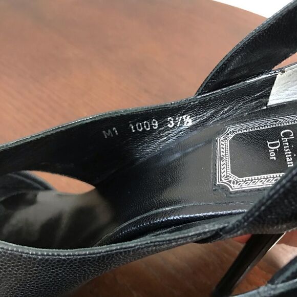 CHRISTIAN DIOR Pony Hair Peep Toe sky High heels. Very Sexy 7.5 (37.5) - Picture 4 of 8